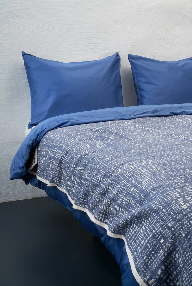 Egyptian Cotton Sateen Bedding in Blue Color