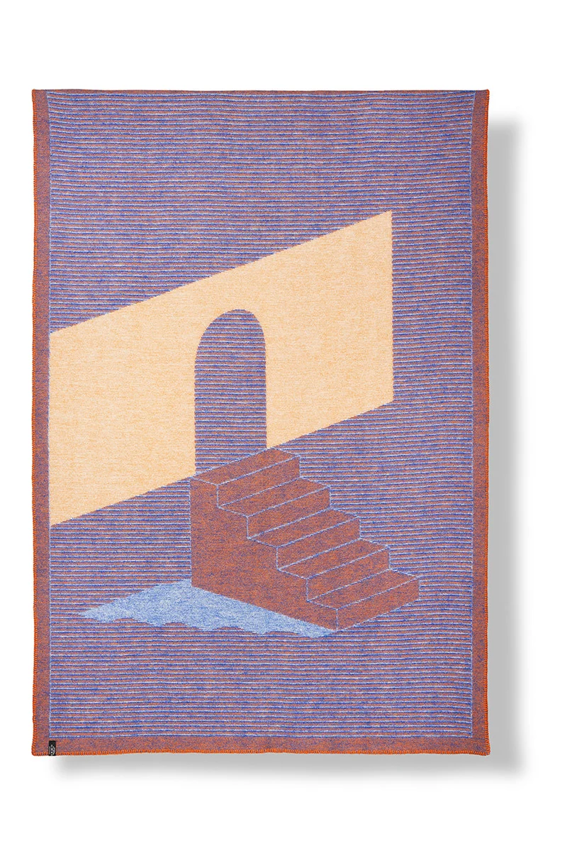 Wool Blanket "Journey Four" by Yanyi Ha