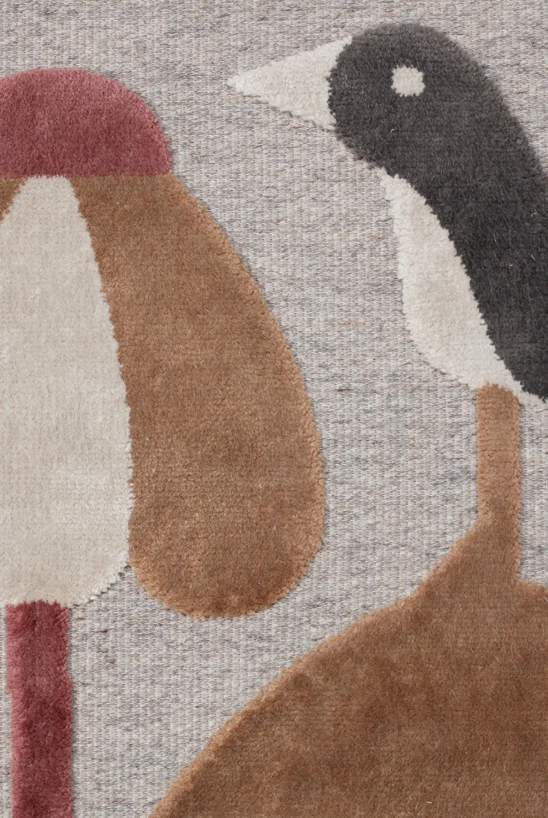 Wool & Bamboo Silk Rugs and Carpet "Seasonal Garden" by Jacco Bunt