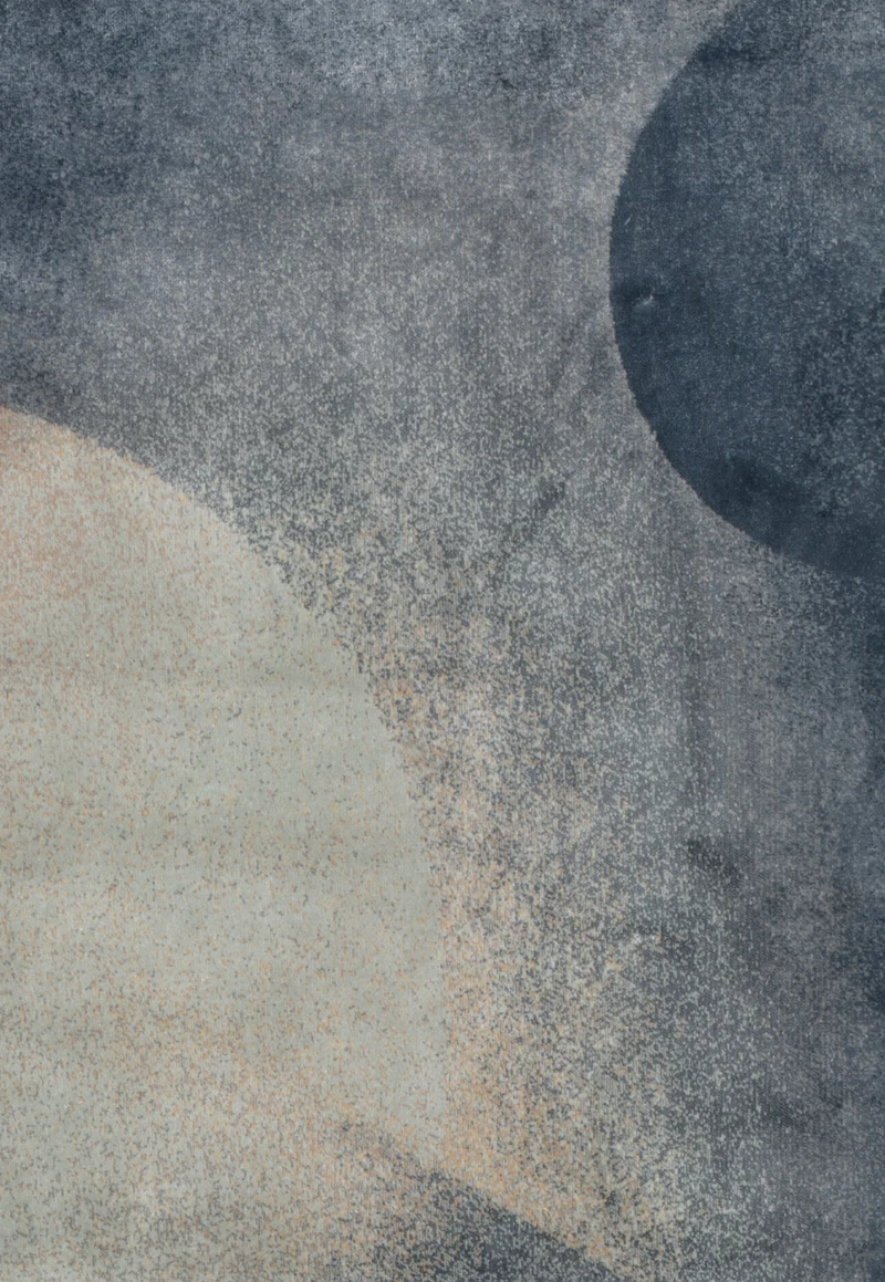 Wool & Bamboo Silk Rugs and Carpet "Cosmic Carnival" by Kevin Fries