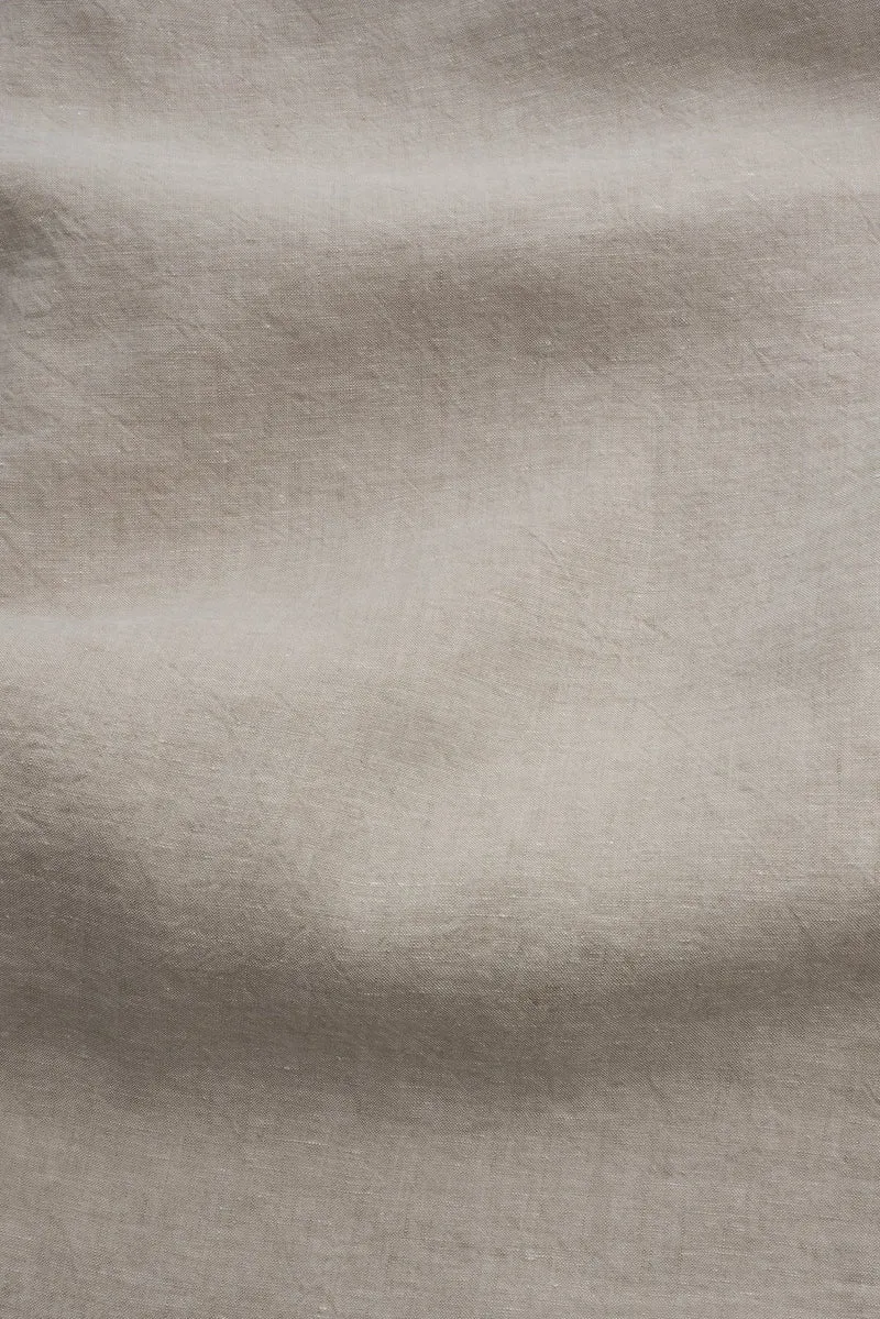 Melange Linen Curtains in Sand Color