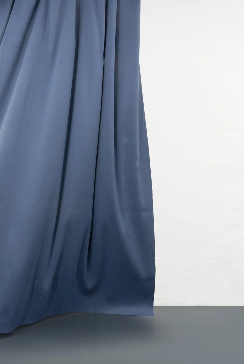 Blackout Curtains Twill Weave in Denim Color