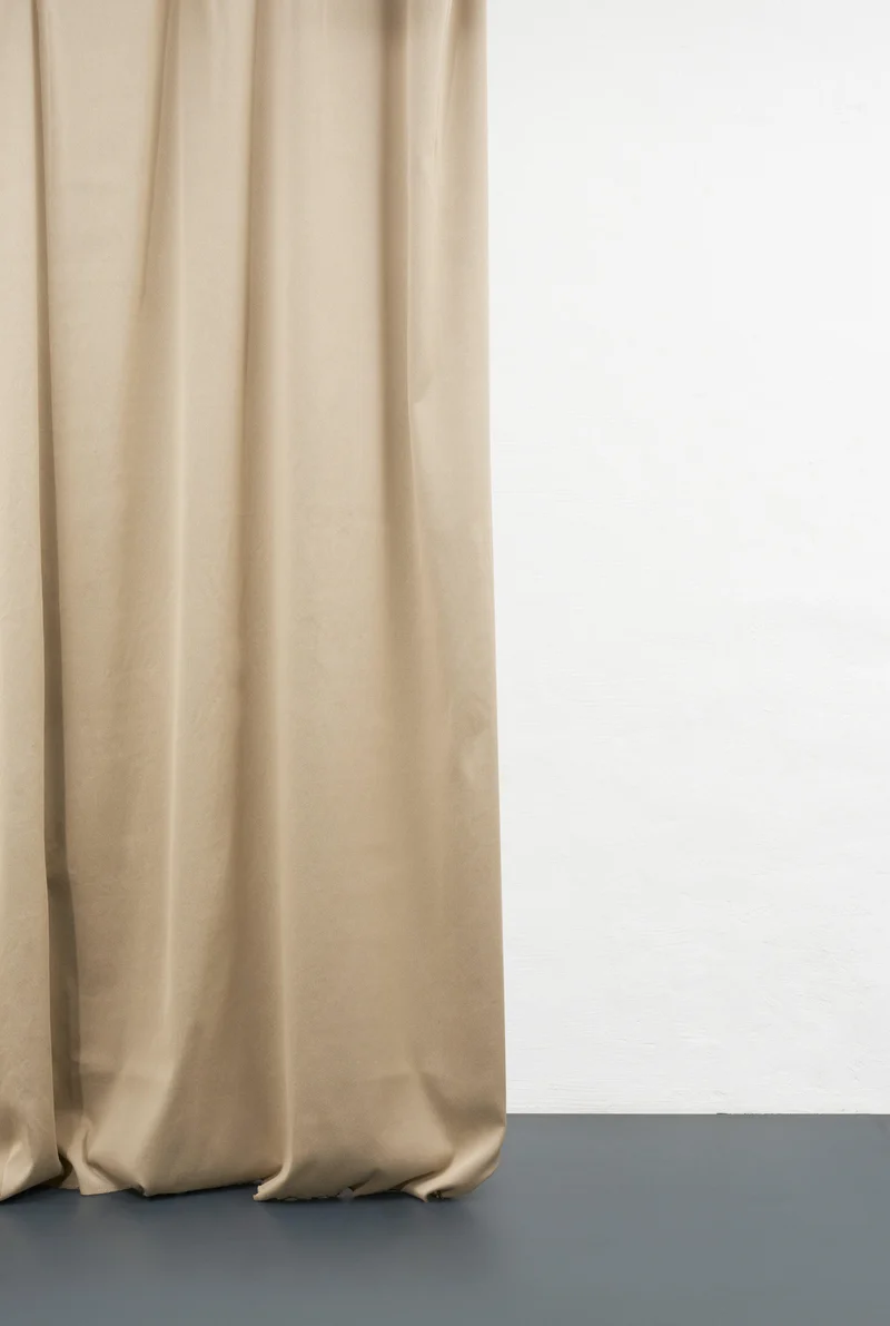 Blackout Curtains Twill Weave in Beige Color