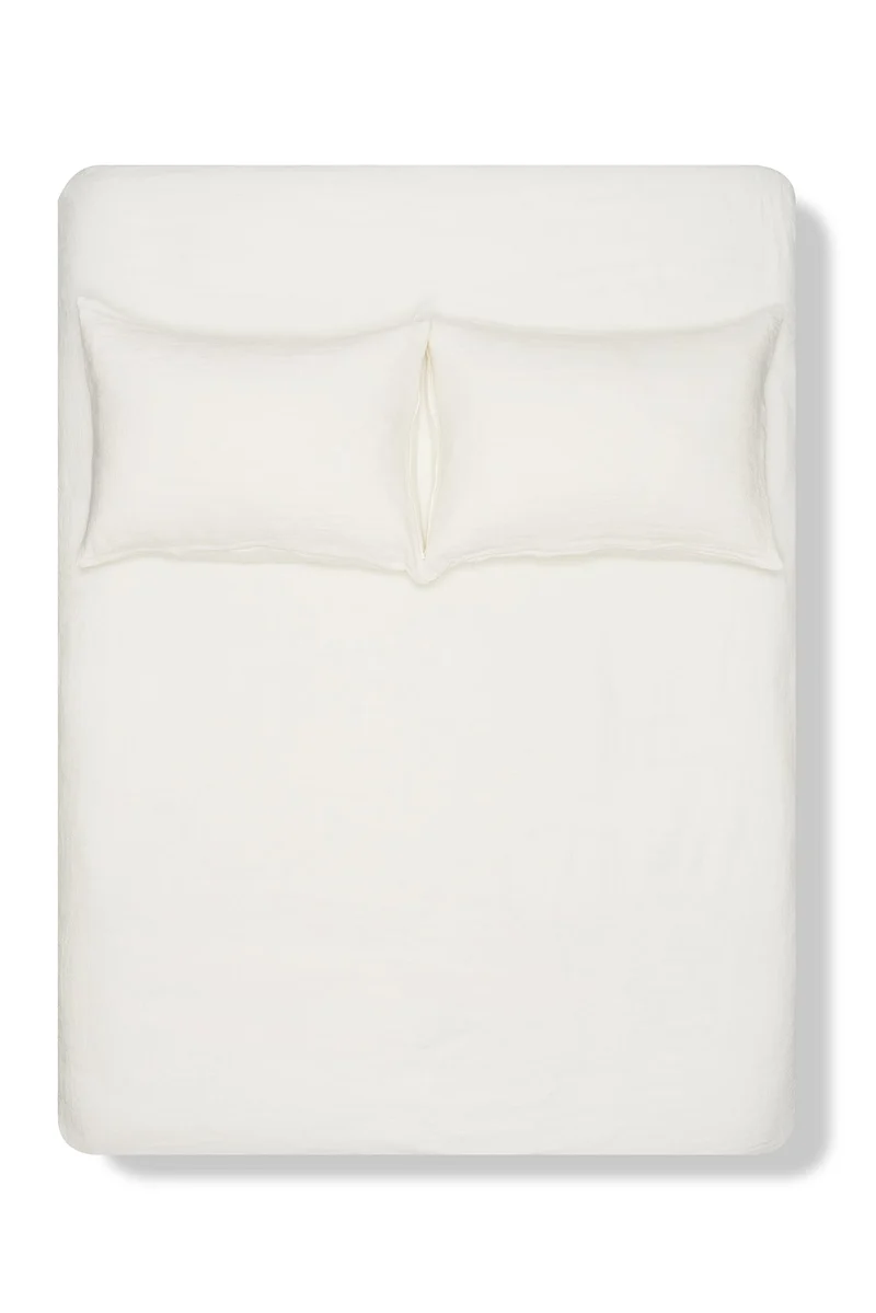Linen Bedding Panama in Natural White Color