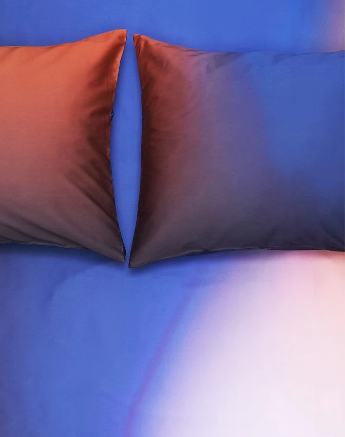 Artist Bedding Collection "Aura Blue" by Michele Rondelli