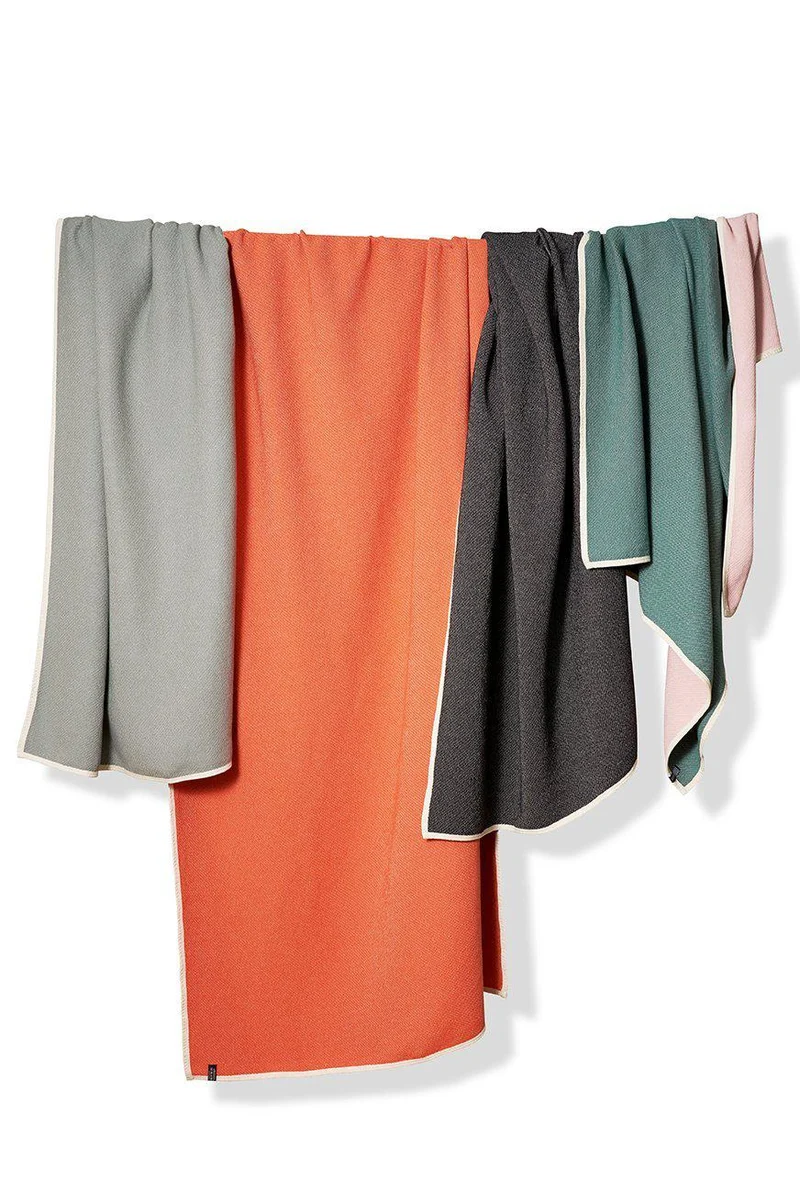Cotton Blanket or Bedspread Maxi XL in Orange & Clay Beige Colors