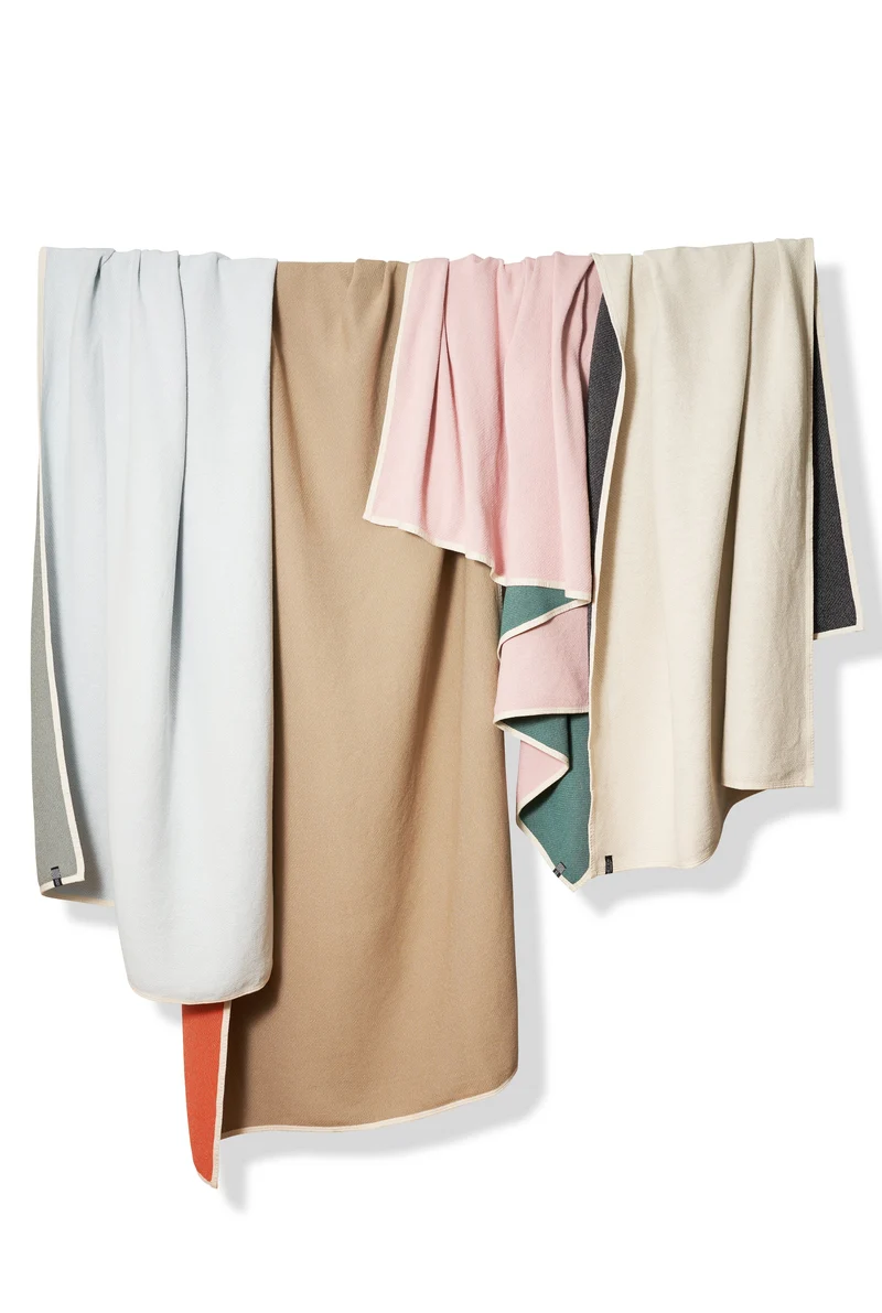 Cotton Blanket or Bedspread Maxi XL in Orange & Clay Beige Colors