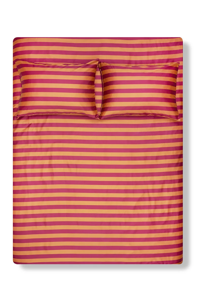 Artist Bedding Collection "Polka Stripe Burnt Orange" by Michele Rondelli