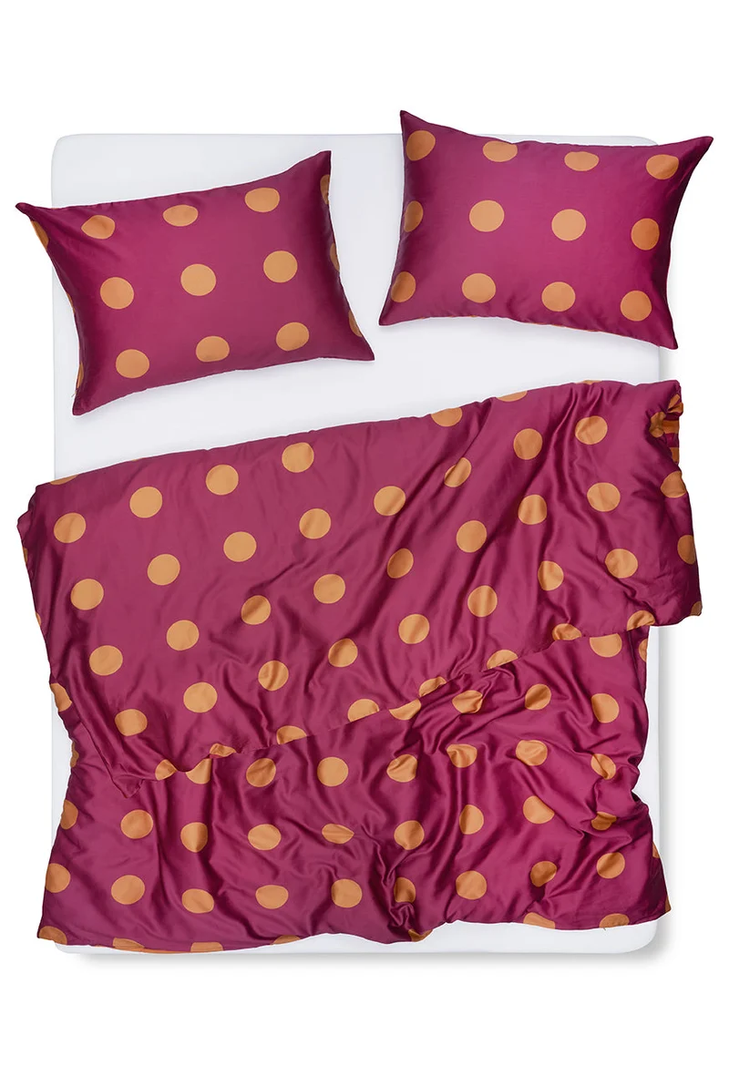 Artist Bedding Collection "Spot On Burnt Orange" by Michele Rondelli