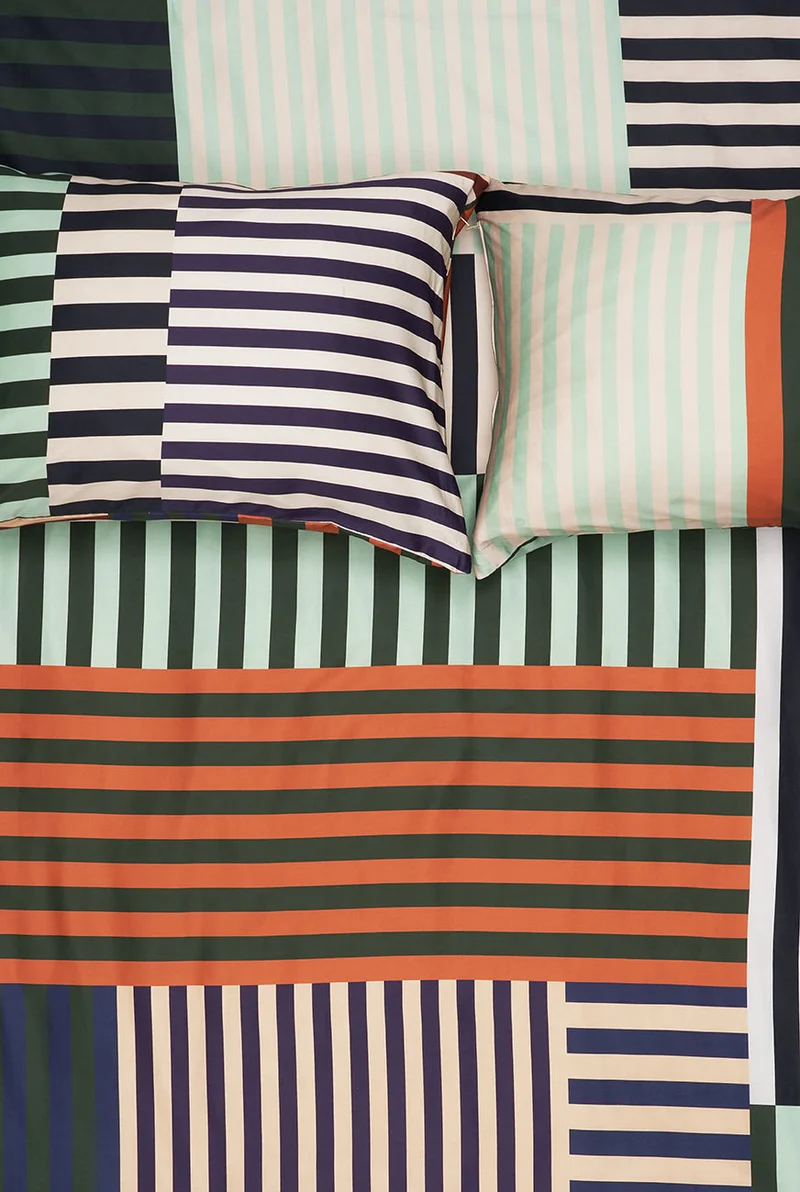 Artist Bedding Collection "Aligned Three" by Céline Cornu
