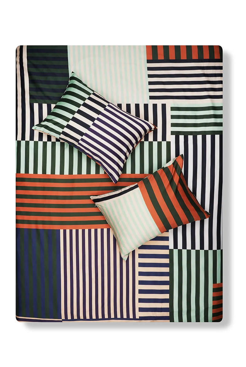 Artist Bedding Collection "Aligned Three" by Céline Cornu