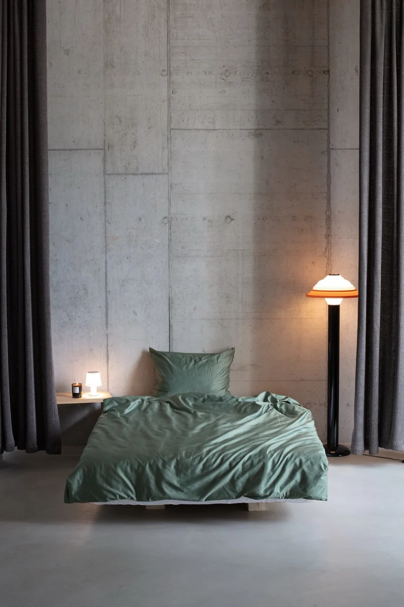 Egyptian Cotton Sateen Bedding in Sage Color