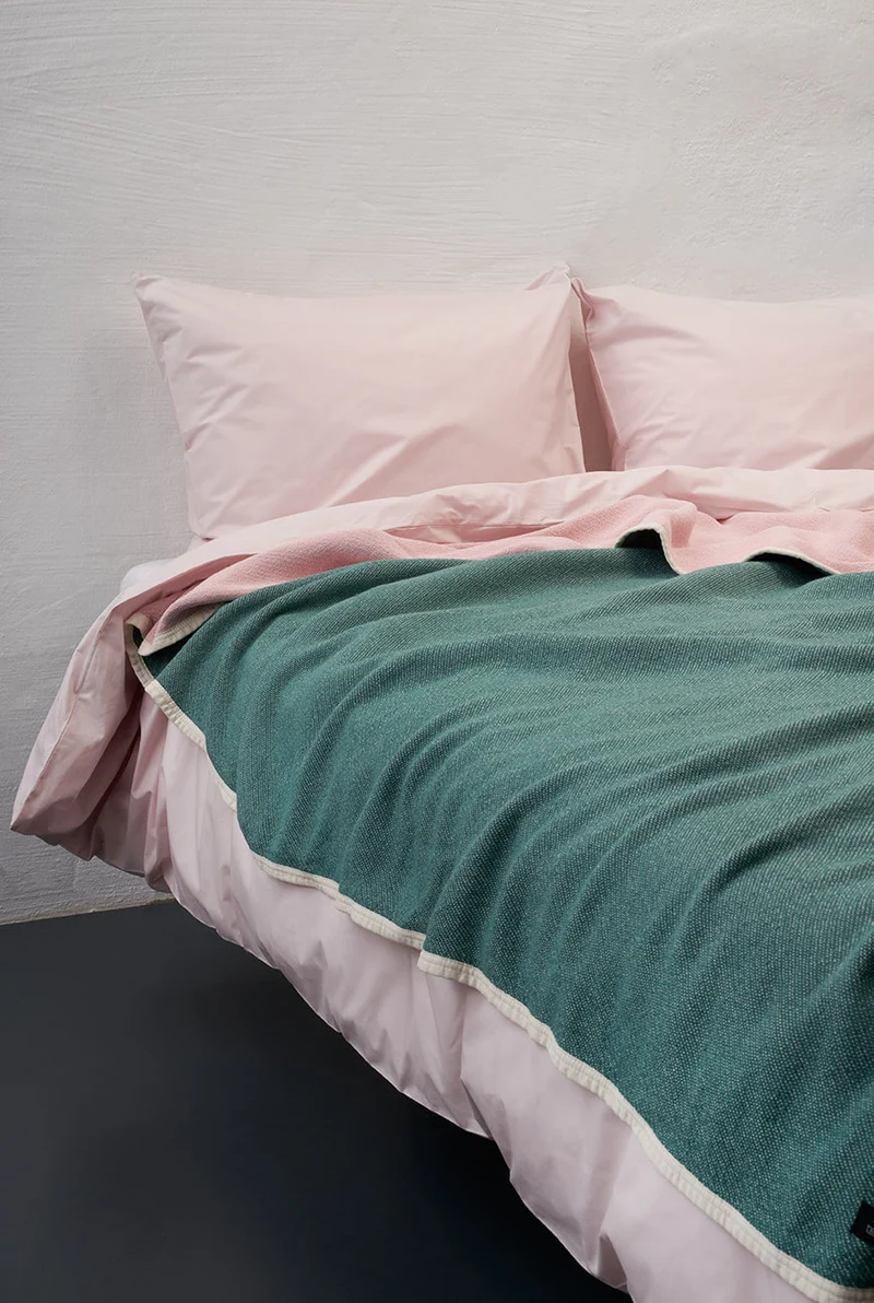 Pima Cotton Percale Bedding in Blush Color