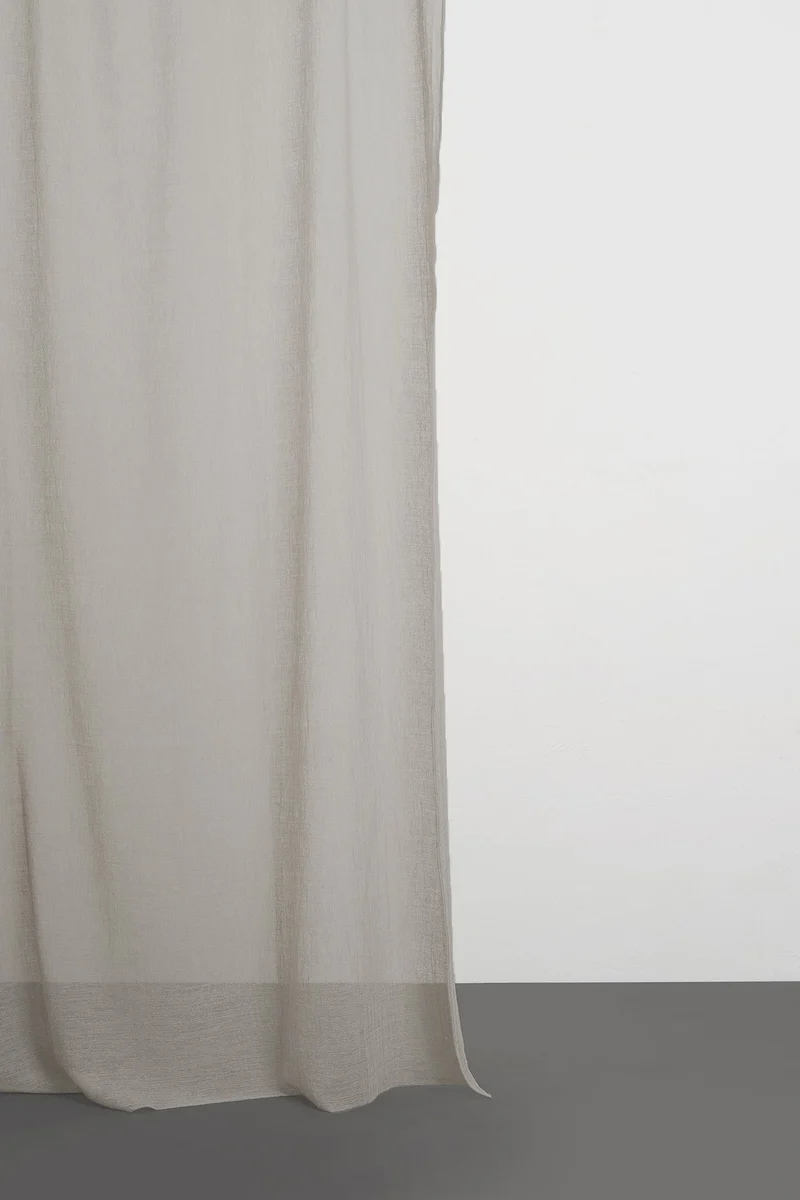 Linen Look Sheer Curtains "Pisa Mesh" in 11 colors