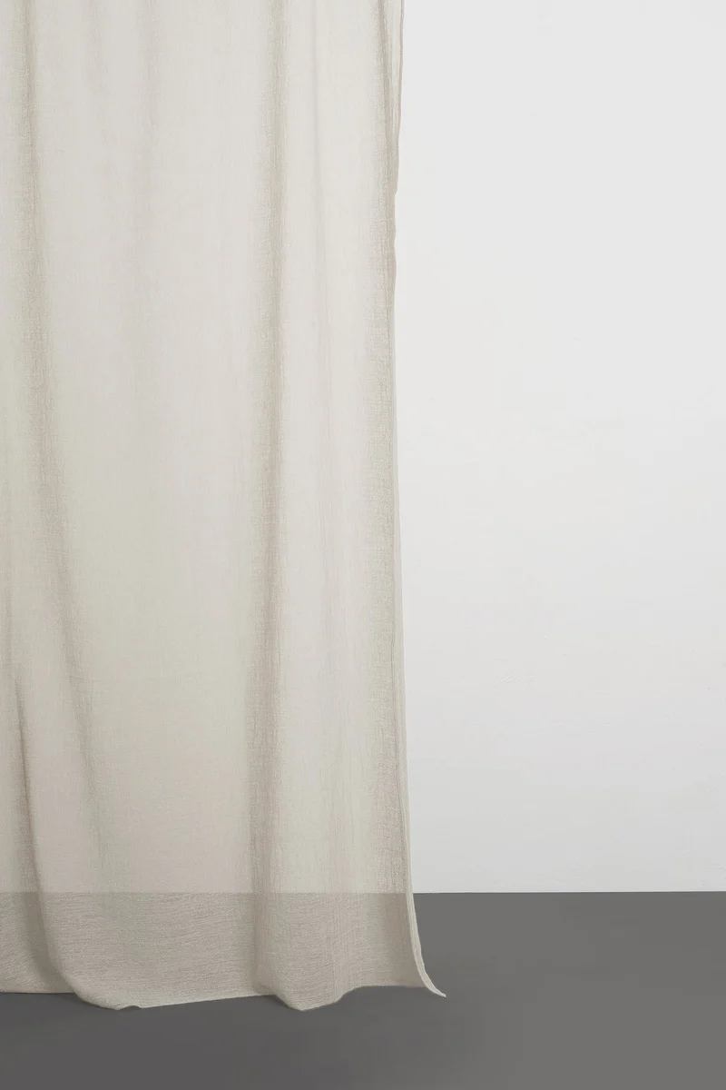 Linen Look Sheer Curtains "Pisa Mesh" in 11 colors