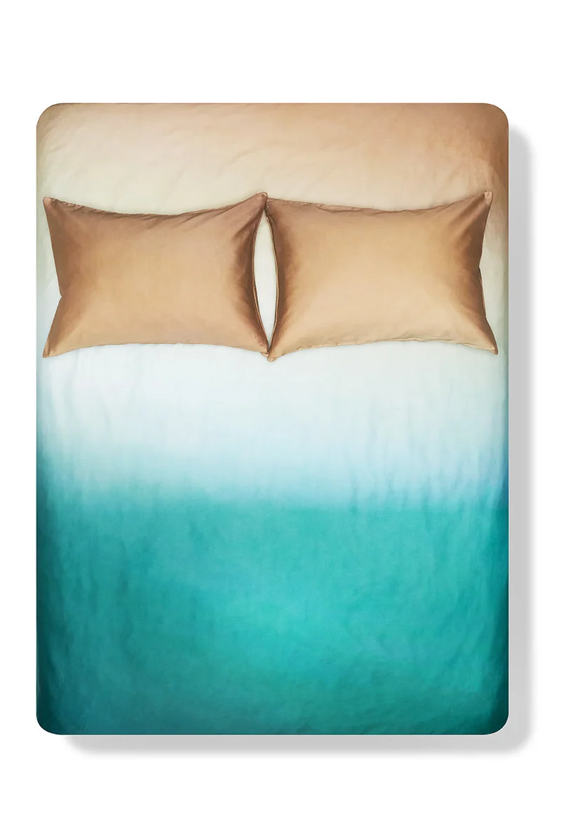 Artist Bedding Collection "Aura Green" by Michele Rondelli