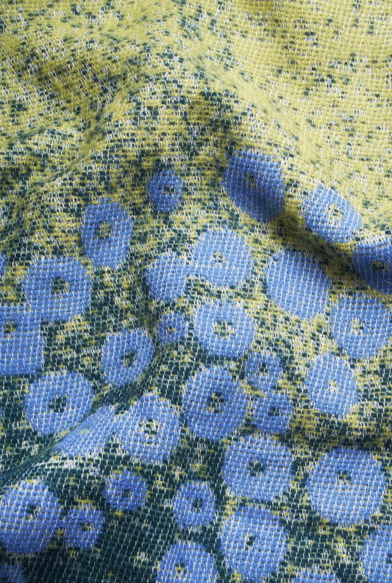 Wool Blanket "Chicory" by Laura Foster Nicholson