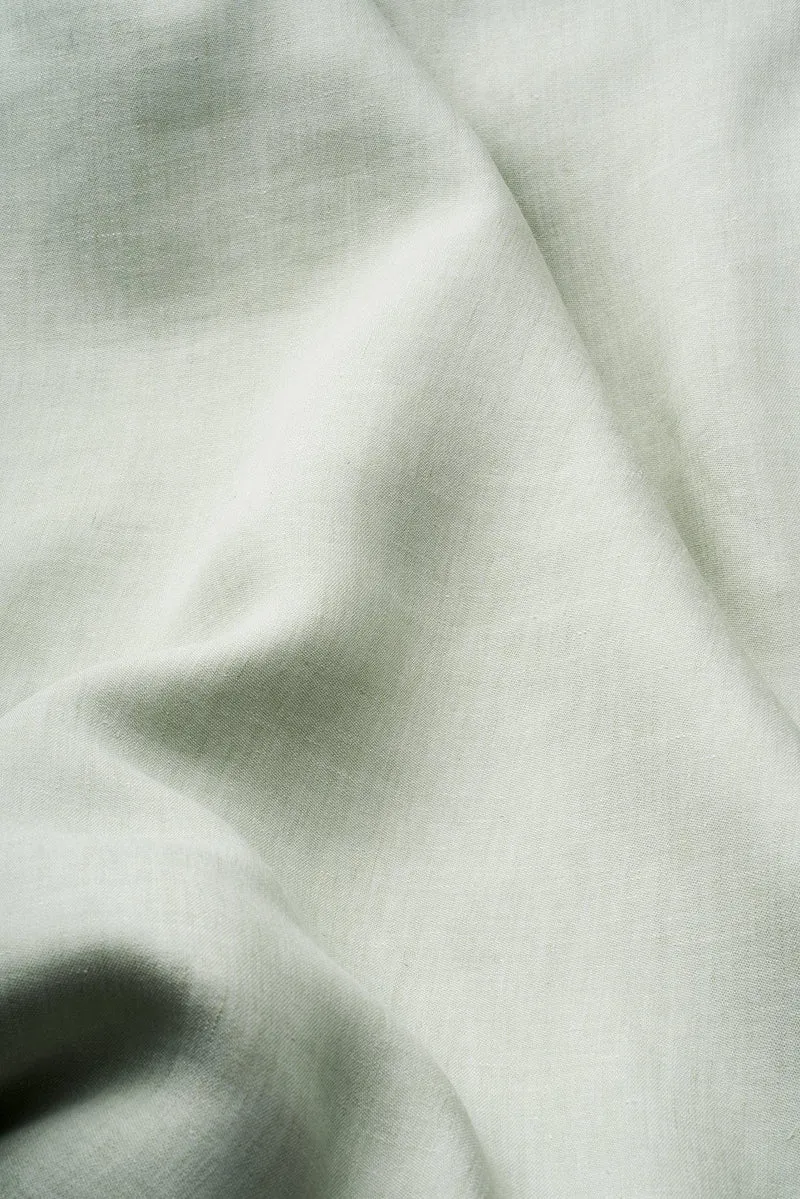 Linen Curtains Two Tone Stonewashed in Mint Color