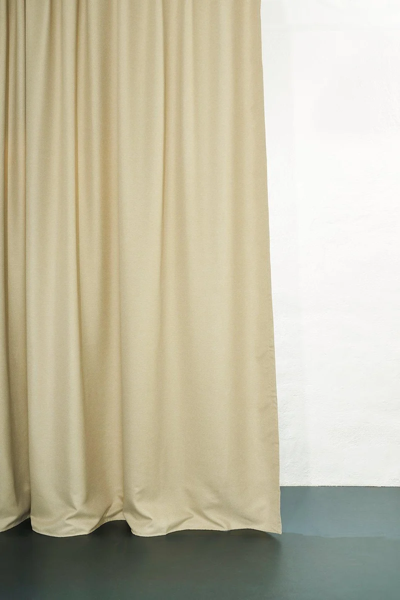 Hangover Dimout Curtain "Whisky Sour" in Sand Color