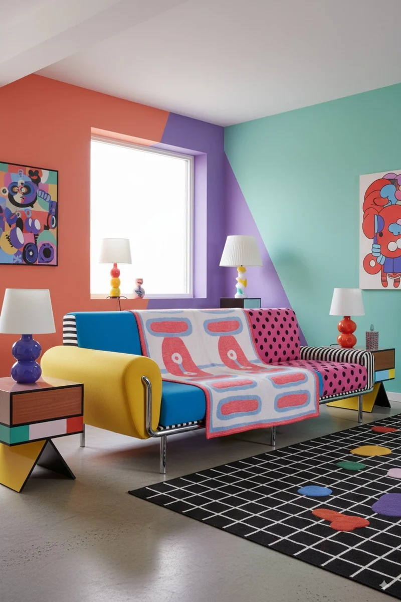 Wool Blanket "Guatemala" by Nathalie Du Pasquier & George Sowden
