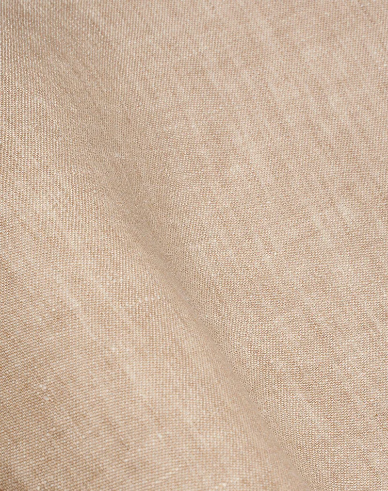 Linen Bedding Two Tone Stonewashed in Sand Color