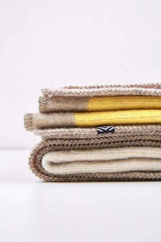Wool Blanket "Bauhaused 3" by Michele Rondelli