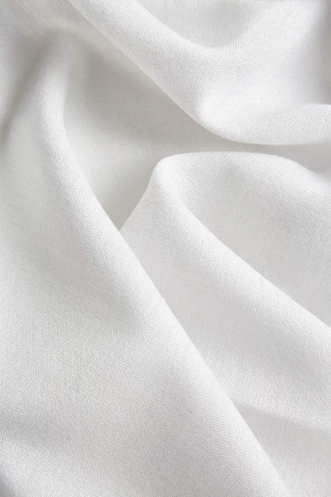 Wool Curtains Semi Transparent in Light Grey Color