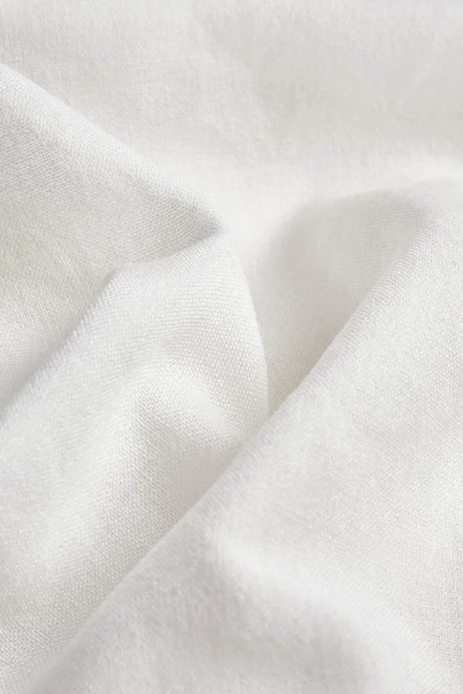 Wool Curtains Semi Transparent in Cream White Color