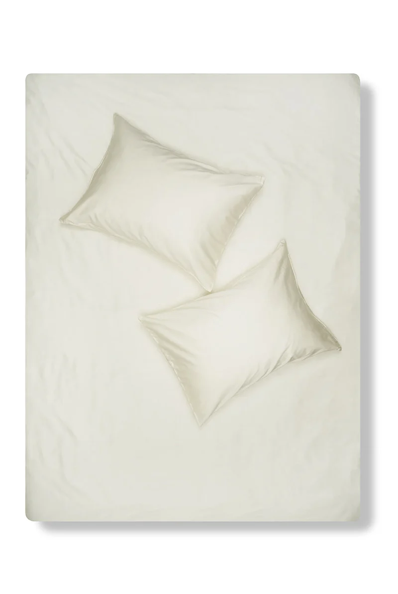 Egyptian Cotton Sateen Bedding in Cream Color