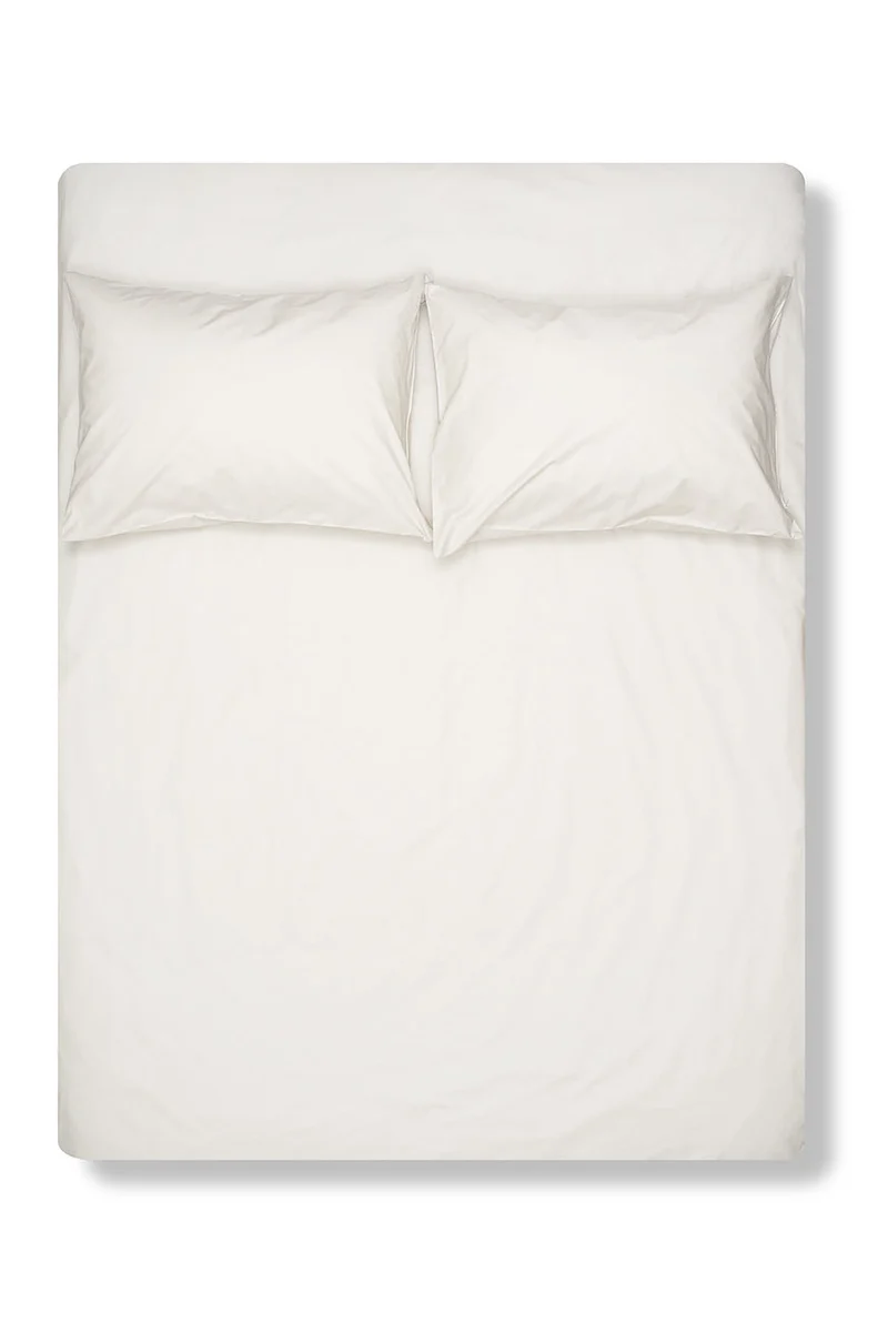 Pima Cotton Percale Bedding in Light Grey Color