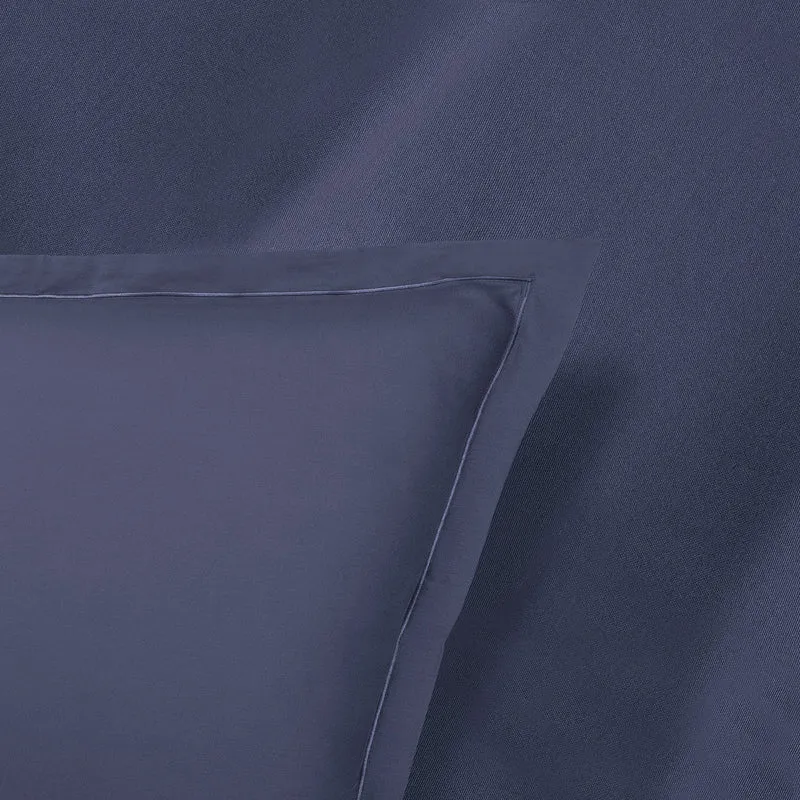 Ensemble de draps satin de coton - Uni 1 baratta Bleu 06
