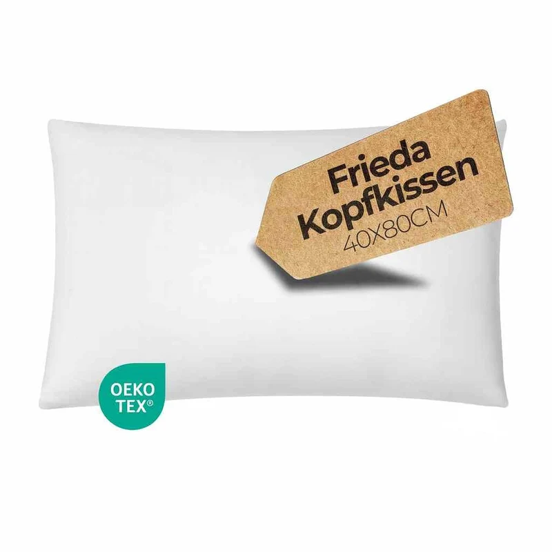 etérea Microfaser Kopfkissen Frieda Komfort ungesteppt mit Reißverschluss