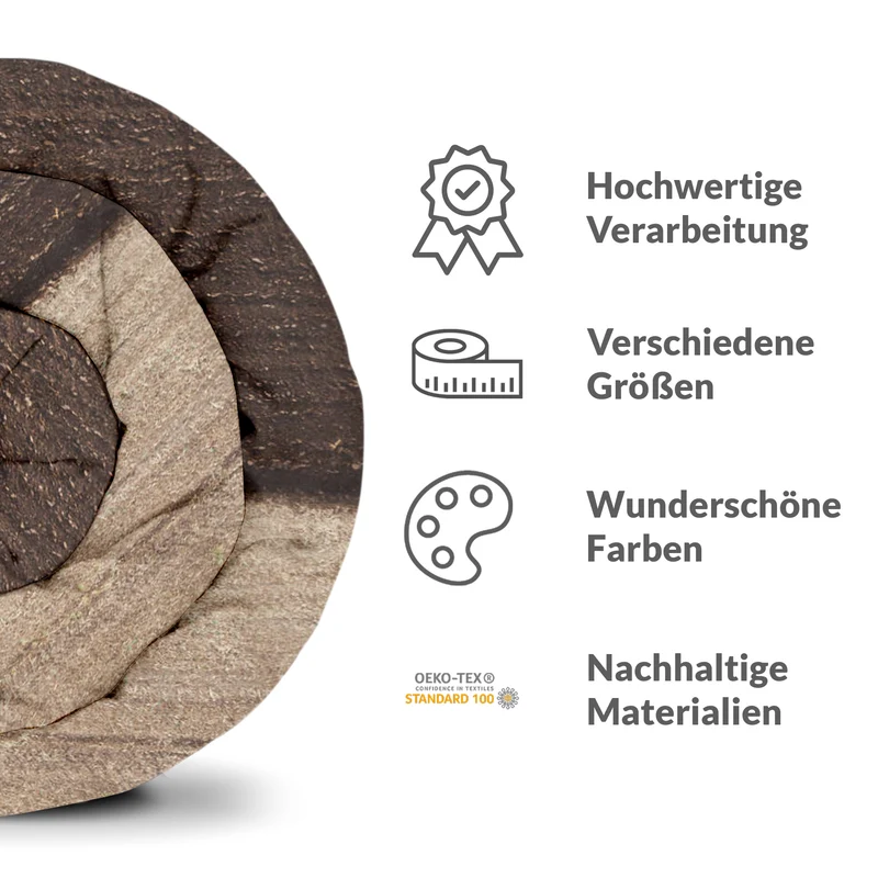 Therapiedecken Bettwäschen Set Braun Ackerland