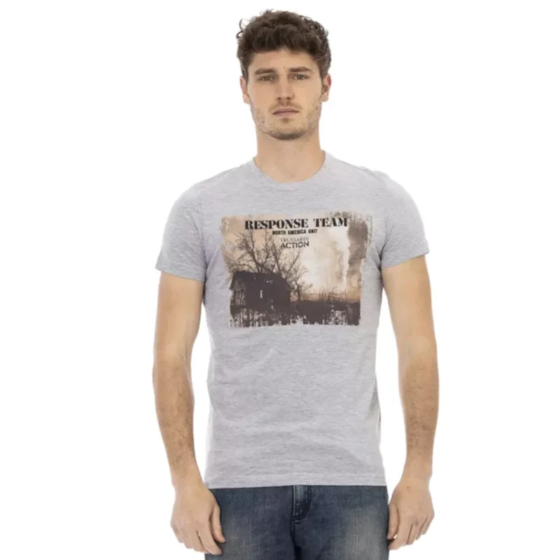 TRUSSARDI Action Herren Wild Side T-Shirt Grau 2AT03D013