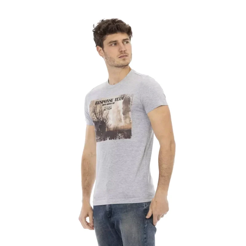 TRUSSARDI Action Herren Wild Side T-Shirt Grau 2AT03D013