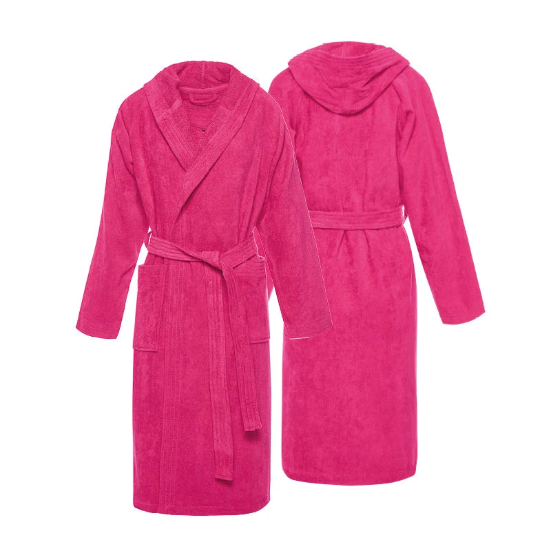 Peignoir avec capuche - Fuchsia