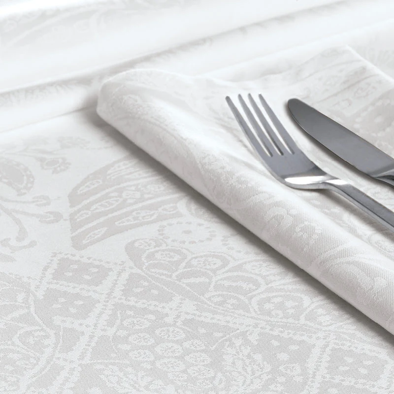 Set de 4 serviettes - Arles blanc