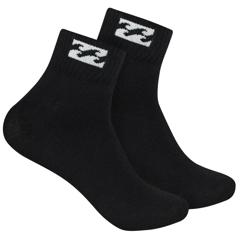 Billabong Unisex Quarter Socken 3 Paar schwarz BG-20 QUARTER
