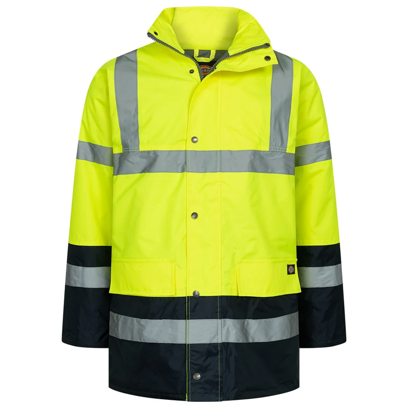 Dickies hochsichtbarer Herren Reflektor Arbeitsparka SA7004YLN
