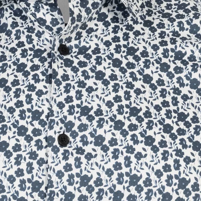 TED BAKER Capua Small Floral Herren Langarm Hemd 272163-WHITE
