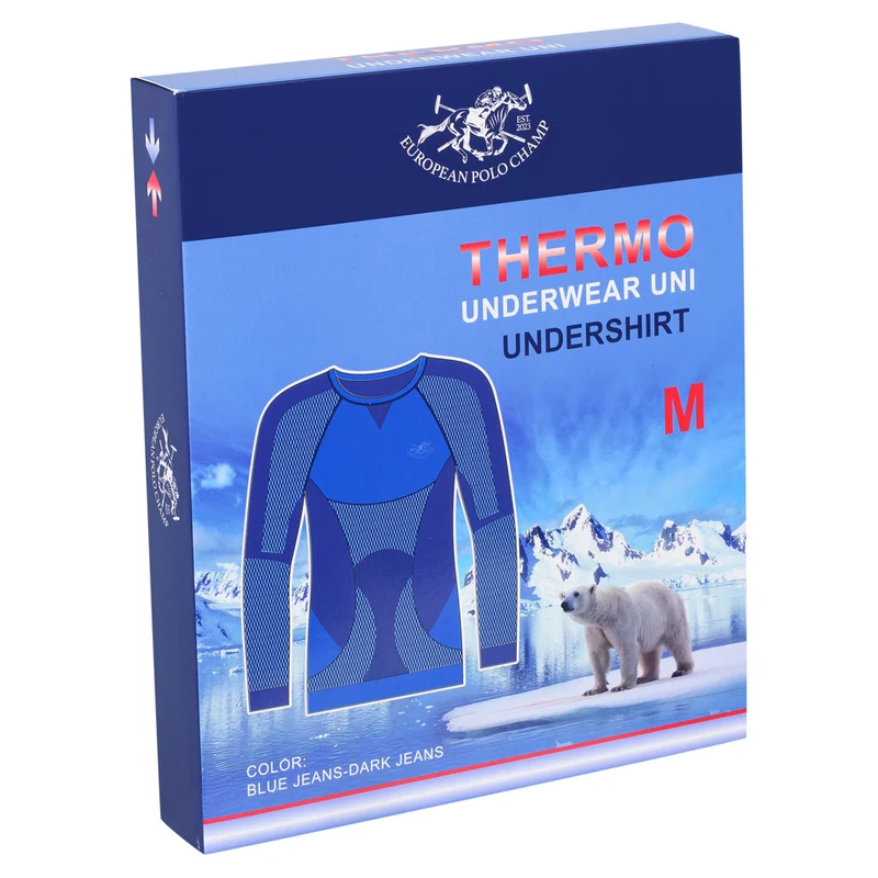 EUROPEAN POLO CHAMP Herren Thermo Langarmshirt navy SPA 25-005-navy