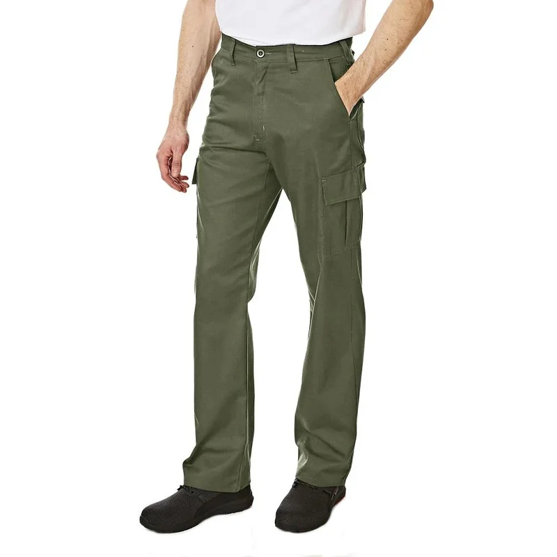 Lee Cooper Herren Cargo Arbeitshose khaki LCPNT205-KHA