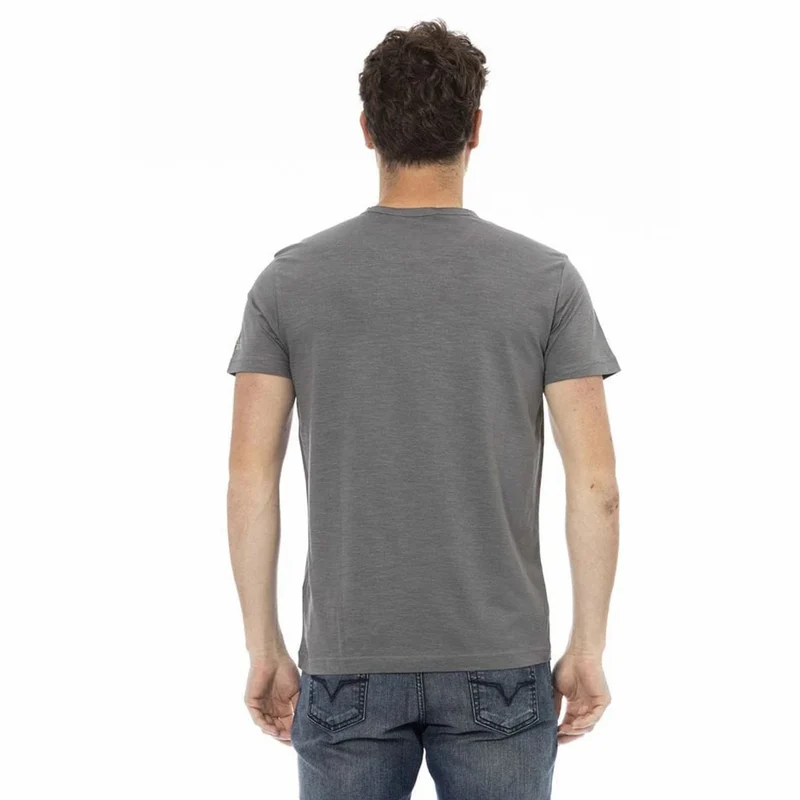 TRUSSARDI Action Herren Rundhals Conqueror T-Shirt Grau 2AT08F002