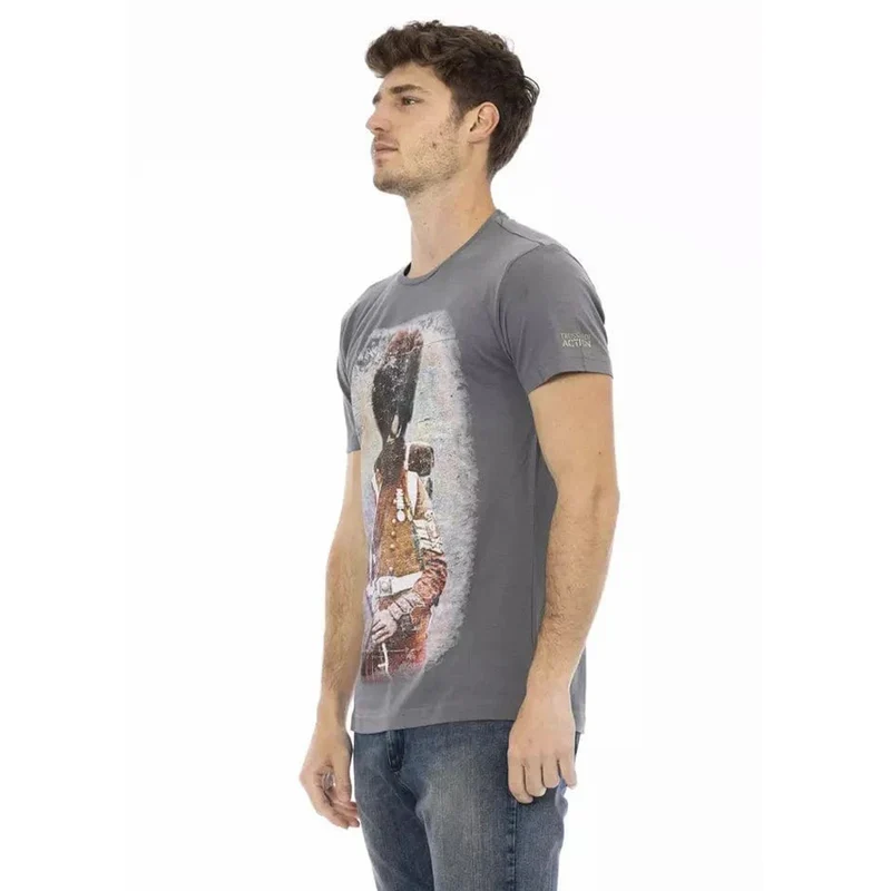 TRUSSARDI Action Herren Real Man T-Shirt Grau 2AT04004