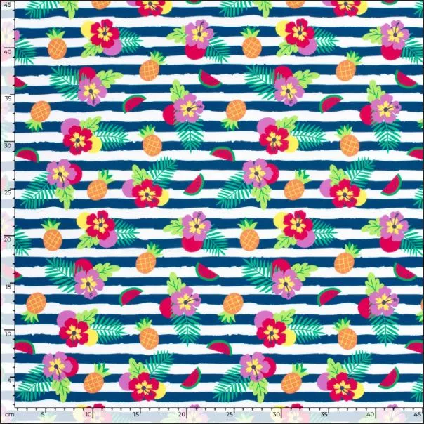 Badestoff bedruckt *Ab 50cm