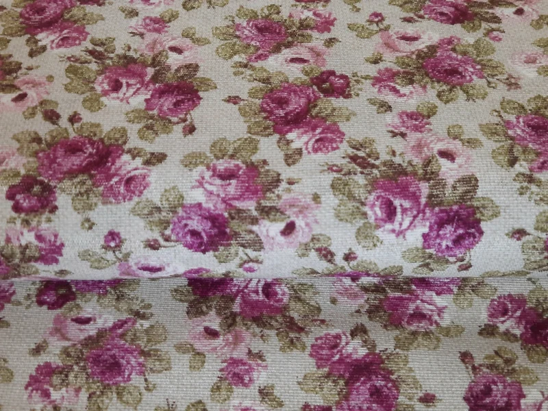 Dekostoff Rosen lila *Ab 50cm