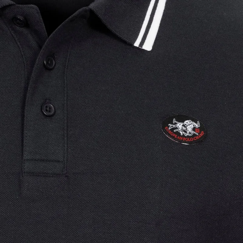 EUROPEAN POLO CHAMP Herren Polo-Shirt EPCPOLOS-SCWARZ