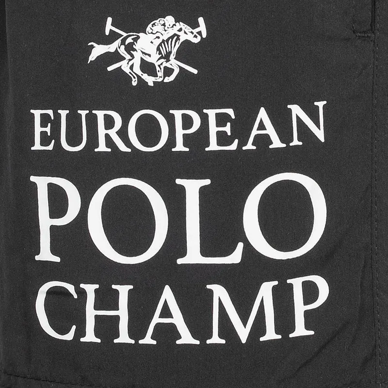 EUROPEAN POLO CHAMP Herren Badeshorts EPCSWIM-SCHWARZ