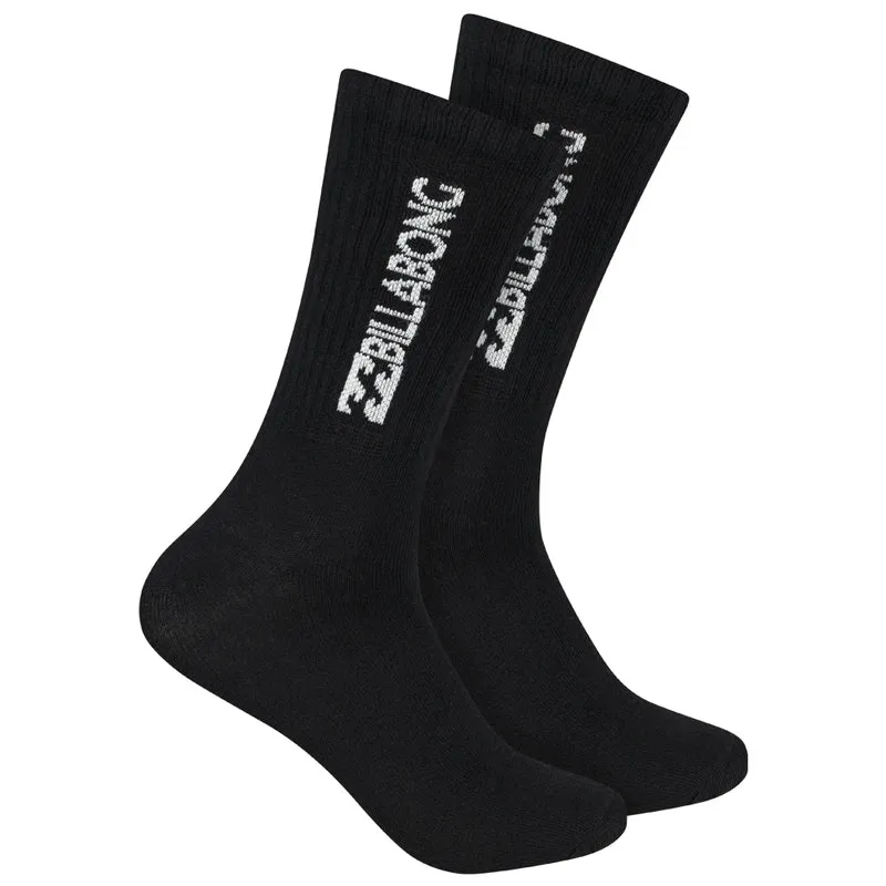 Billabong Unisex Crew Tennis Socken 3 Paar schwarz BG-02 CREW