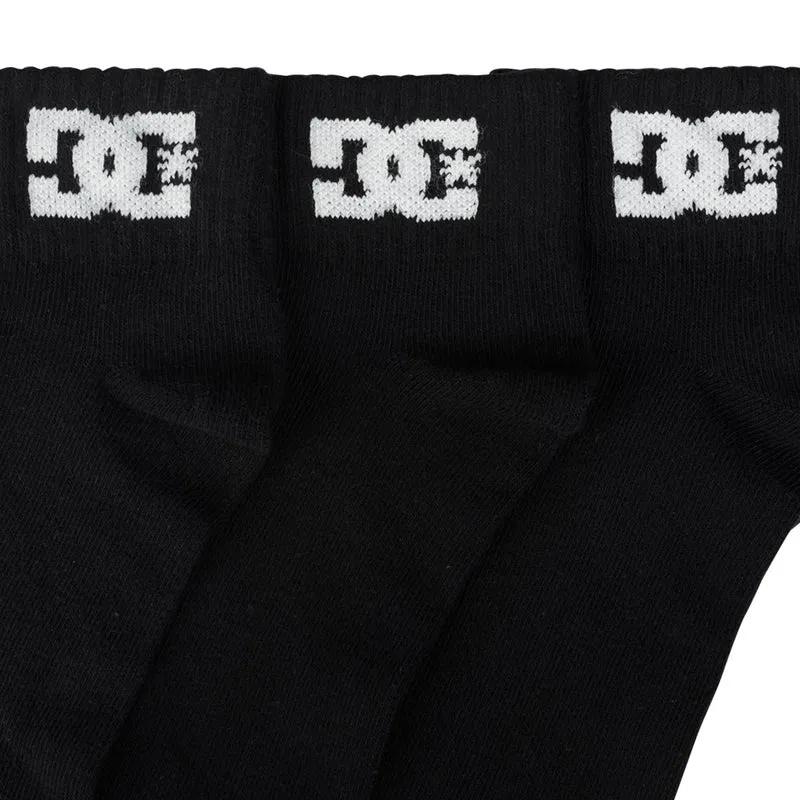 DC Shoes Quarter Unisex Socken 3 Paar schwarz DC-22 QUARTER